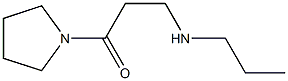 3-(propylamino)-1-(pyrrolidin-1-yl)propan-1-one Struktur