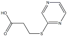 3-(pyrazin-2-ylthio)propanoic acid Struktur