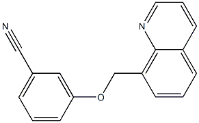 3-(quinolin-8-ylmethoxy)benzonitrile Struktur