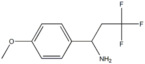 3,3,3-trifluoro-1-(4-methoxyphenyl)propan-1-amine Struktur