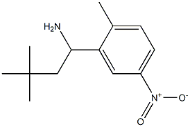 3,3-dimethyl-1-(2-methyl-5-nitrophenyl)butan-1-amine Struktur