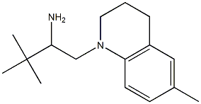 3,3-dimethyl-1-(6-methyl-1,2,3,4-tetrahydroquinolin-1-yl)butan-2-amine Struktur