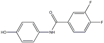 3,4-difluoro-N-(4-hydroxyphenyl)benzamide Struktur