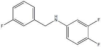 3,4-difluoro-N-[(3-fluorophenyl)methyl]aniline Struktur