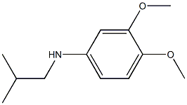 3,4-dimethoxy-N-(2-methylpropyl)aniline Struktur