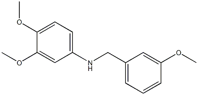 3,4-dimethoxy-N-[(3-methoxyphenyl)methyl]aniline Struktur