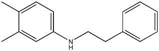 3,4-dimethyl-N-(2-phenylethyl)aniline Struktur