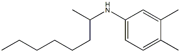 3,4-dimethyl-N-(octan-2-yl)aniline Struktur