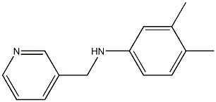 3,4-dimethyl-N-(pyridin-3-ylmethyl)aniline Struktur