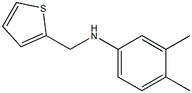 3,4-dimethyl-N-(thiophen-2-ylmethyl)aniline Struktur