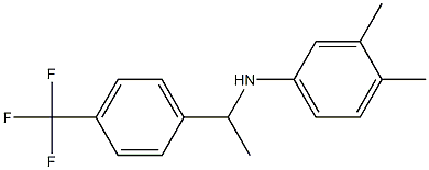 3,4-dimethyl-N-{1-[4-(trifluoromethyl)phenyl]ethyl}aniline Struktur