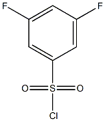 3,5-difluorobenzene-1-sulfonyl chloride Struktur