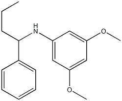 3,5-dimethoxy-N-(1-phenylbutyl)aniline Struktur