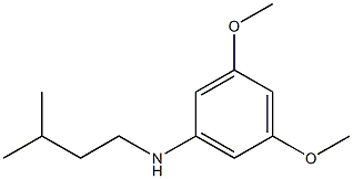 3,5-dimethoxy-N-(3-methylbutyl)aniline Struktur