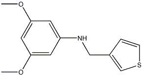 3,5-dimethoxy-N-(thiophen-3-ylmethyl)aniline Struktur