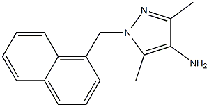 3,5-dimethyl-1-(naphthalen-1-ylmethyl)-1H-pyrazol-4-amine Struktur