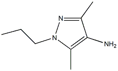 3,5-dimethyl-1-propyl-1H-pyrazol-4-amine Struktur