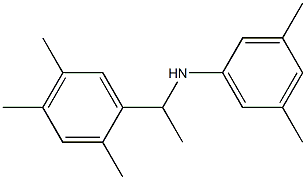 3,5-dimethyl-N-[1-(2,4,5-trimethylphenyl)ethyl]aniline Struktur