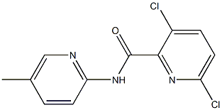 3,6-dichloro-N-(5-methylpyridin-2-yl)pyridine-2-carboxamide Struktur