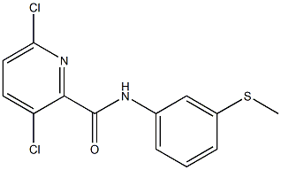 3,6-dichloro-N-[3-(methylsulfanyl)phenyl]pyridine-2-carboxamide Struktur