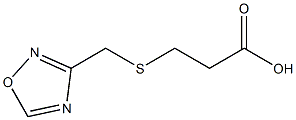 3-[(1,2,4-oxadiazol-3-ylmethyl)sulfanyl]propanoic acid Struktur