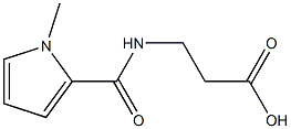 3-[(1-methyl-1H-pyrrol-2-yl)formamido]propanoic acid Struktur