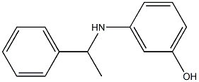 3-[(1-phenylethyl)amino]phenol Struktur