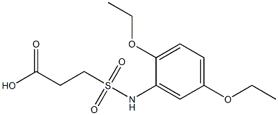 3-[(2,5-diethoxyphenyl)sulfamoyl]propanoic acid Struktur