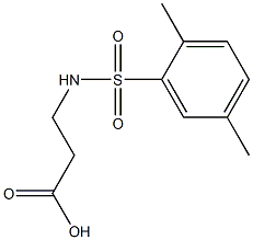 3-[(2,5-dimethylbenzene)sulfonamido]propanoic acid Struktur