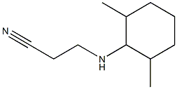 3-[(2,6-dimethylcyclohexyl)amino]propanenitrile Struktur