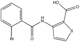 3-[(2-bromobenzoyl)amino]thiophene-2-carboxylic acid Struktur