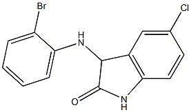 3-[(2-bromophenyl)amino]-5-chloro-2,3-dihydro-1H-indol-2-one Struktur