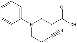 3-[(2-cyanoethyl)(phenyl)amino]propanoic acid Struktur