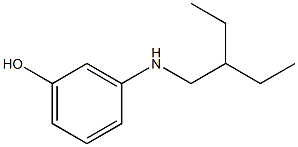 3-[(2-ethylbutyl)amino]phenol Struktur