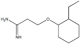 3-[(2-ethylcyclohexyl)oxy]propanimidamide Struktur