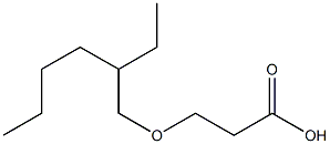 3-[(2-ethylhexyl)oxy]propanoic acid Struktur