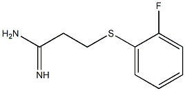 3-[(2-fluorophenyl)sulfanyl]propanimidamide Struktur