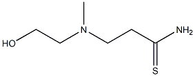 3-[(2-hydroxyethyl)(methyl)amino]propanethioamide Struktur