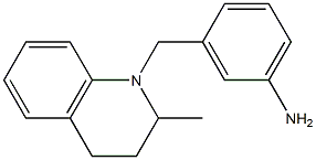 3-[(2-methyl-1,2,3,4-tetrahydroquinolin-1-yl)methyl]aniline Struktur