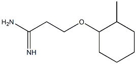 3-[(2-methylcyclohexyl)oxy]propanimidamide Struktur