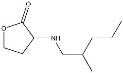 3-[(2-methylpentyl)amino]oxolan-2-one Struktur