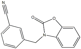 3-[(2-oxo-1,3-benzoxazol-3(2H)-yl)methyl]benzonitrile Struktur