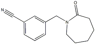 3-[(2-oxoazepan-1-yl)methyl]benzonitrile Struktur