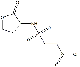 3-[(2-oxooxolan-3-yl)sulfamoyl]propanoic acid Struktur