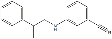 3-[(2-phenylpropyl)amino]benzonitrile Struktur