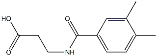 3-[(3,4-dimethylphenyl)formamido]propanoic acid Struktur