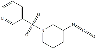 3-[(3-isocyanatopiperidin-1-yl)sulfonyl]pyridine Struktur