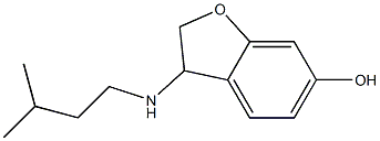 3-[(3-methylbutyl)amino]-2,3-dihydro-1-benzofuran-6-ol Struktur