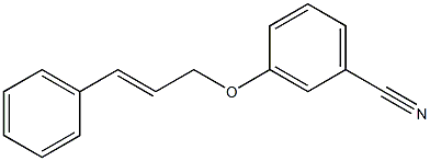 3-[(3-phenylprop-2-en-1-yl)oxy]benzonitrile Struktur