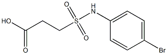 3-[(4-bromophenyl)sulfamoyl]propanoic acid Struktur